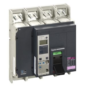 قواطع الدائرة، ComPact NS1250H، 70kA/415VAC، وحدة الطرح MicroLogic 2.0A، 1250A، ثابتة، 4 أقطاب 4d
