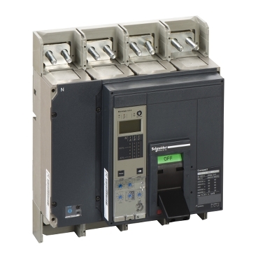 قواطع الدائرة، ComPact NS1250N، 50kA/415VAC، وحدة الطرح MicroLogic 5.0A، 1250A، ثابتة، 4 أقطاب 4d