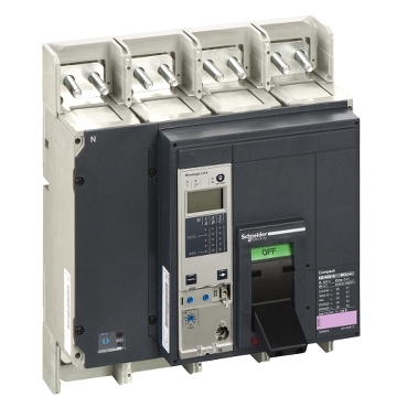قواطع الدائرة، ComPact NS1600N، 50kA/415VAC، وحدة الطرح MicroLogic 2.0A، 1600A، ثابتة، 4 أقطاب 4d