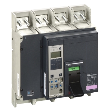 قاطع الدائرة، ComPact NS1600N، 50kA/415VAC، وحدة فصل Micrologic 5.0A، 1600A، ثابت، 4 أقطاب 4d