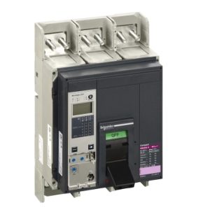 قواطع الدائرة، ComPact NS630bH، 70kA/415VAC، وحدة الطرح MicroLogic 2.0A، 630A، ثابتة، 3 أقطاب 3d