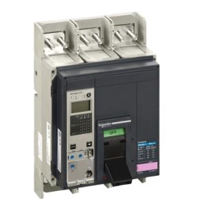 قاطع الدائرة، ComPact NS630bL، 150kA/415VAC، وحدة فصل Micrologic 2.0، 630A، ثابت، 3 أقطاب 3d
