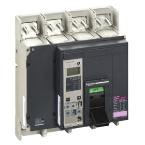 قواطع الدائرة، ComPact NS800H، 70kA/415VAC، وحدة الطرح MicroLogic 5.0A، 800A، ثابتة، 4 أقطاب 4d