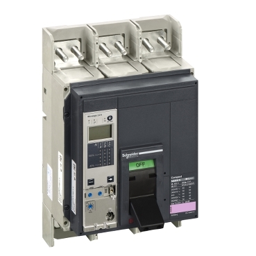 قواطع الدائرة، ComPact NS800L، 150kA/415VAC، وحدة الطرح MicroLogic 2.0A، 800A، ثابتة، 4 أقطاب 4d